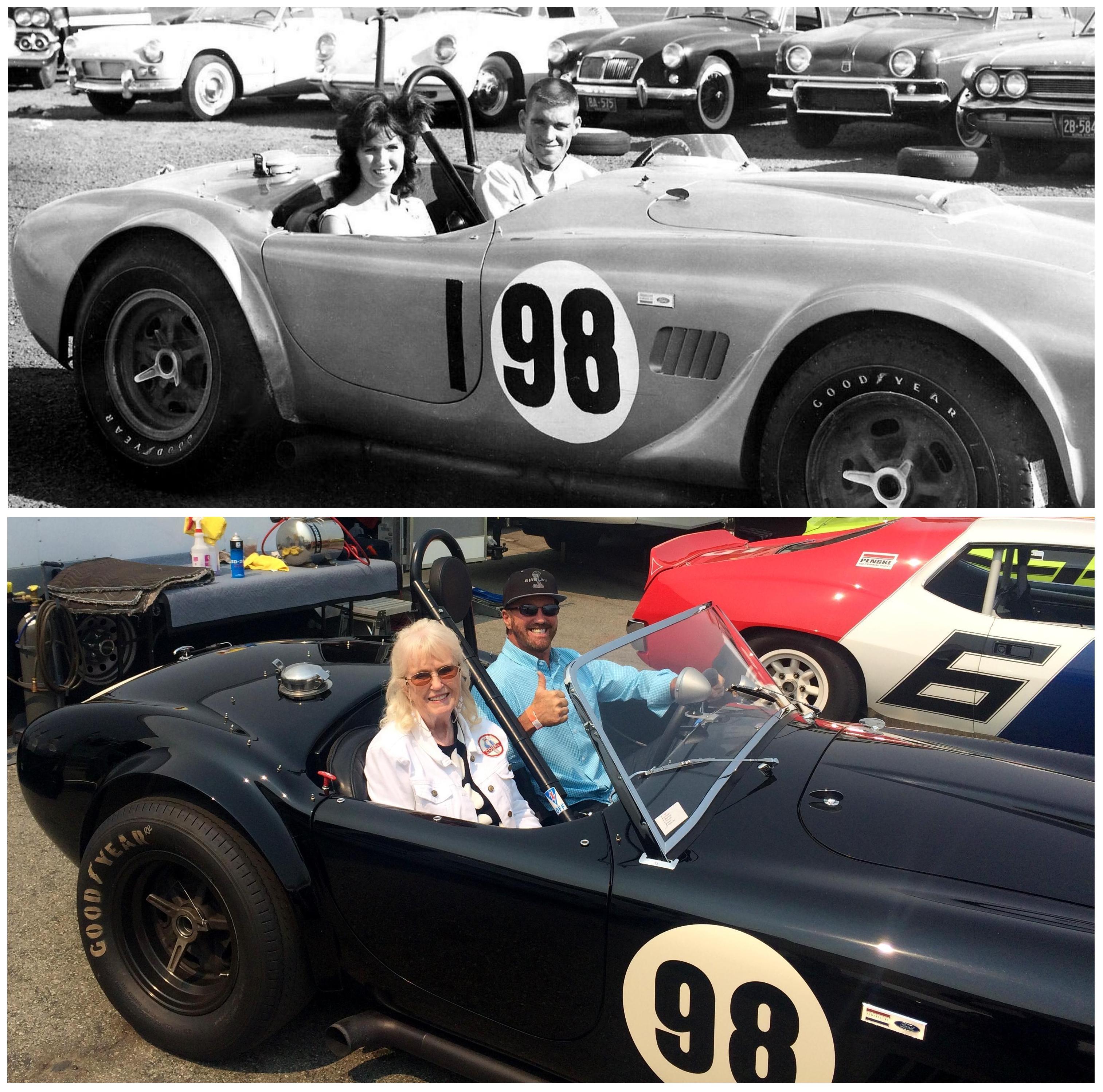 Dave MacDonald races Shelby Cobra 260 to first ever win at Riverside